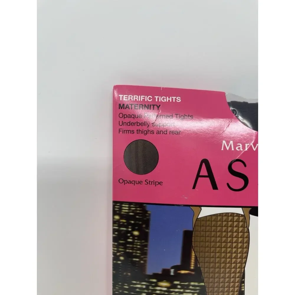 Marvelous‎ Mama Assets Spanx Size 4 Opaque Stripe Maternity Tights